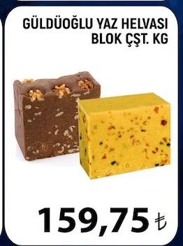 Güldüoğlu Yaz Helvası Blok Çşt. Kg