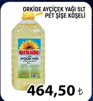 Orkide Ayçiçek Yaği 5Lt