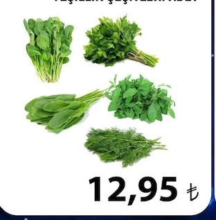 Yeşillik Çeşitleri Adet