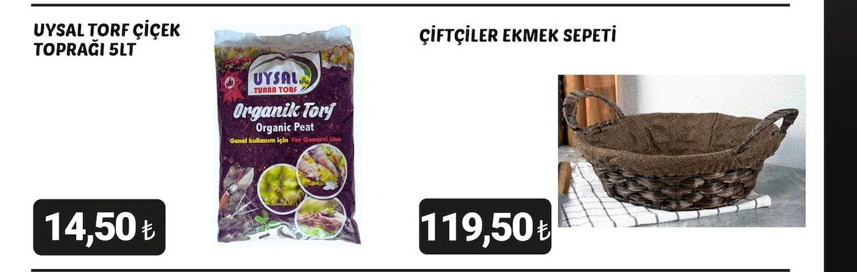 Uysal Torf Çiçek Topraği 5Lt