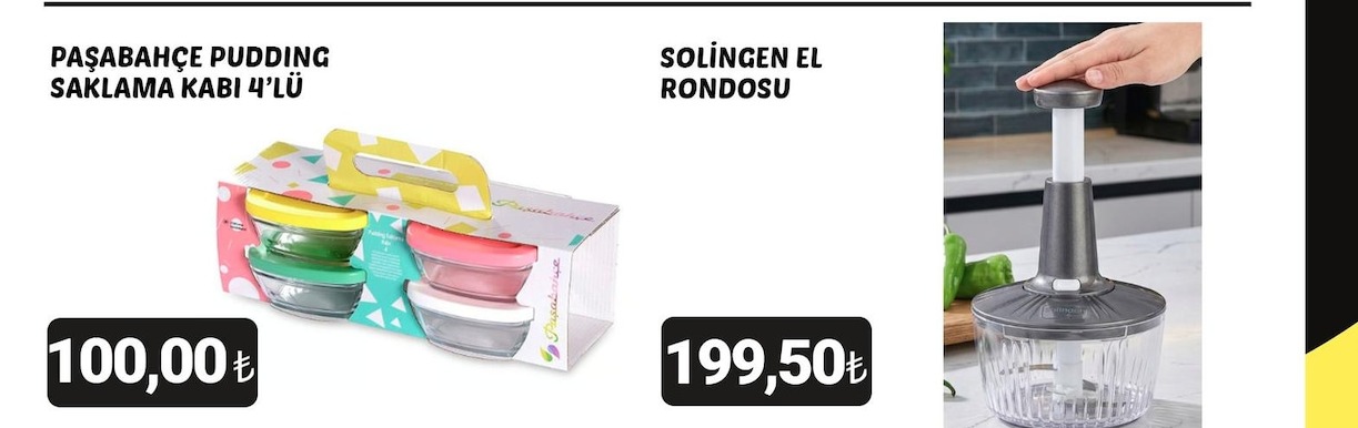 Paşabahçe Pudding Saklama Kabi 4'Lü