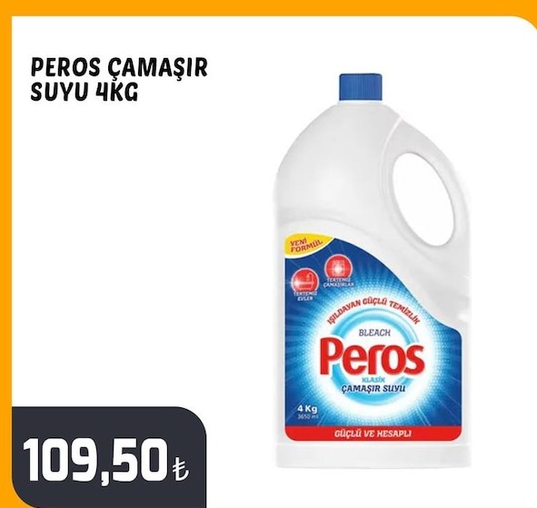 Peros Çamaşir Suyu 4Kg