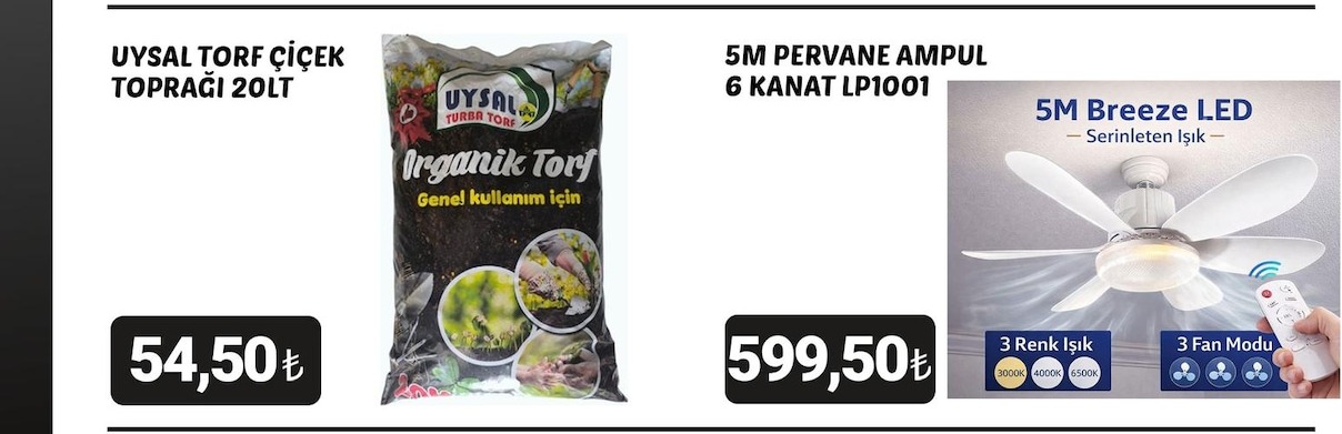 Uysal Torf Çiçek Toprağı 20Lt