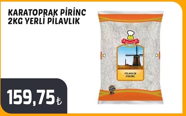 Karatoprak Pirinç 2Kg Yerli Pilavlık