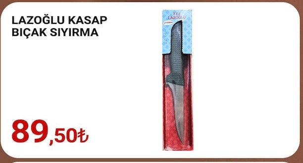 Lazoğlu Kasap Bıçak Sıyrima