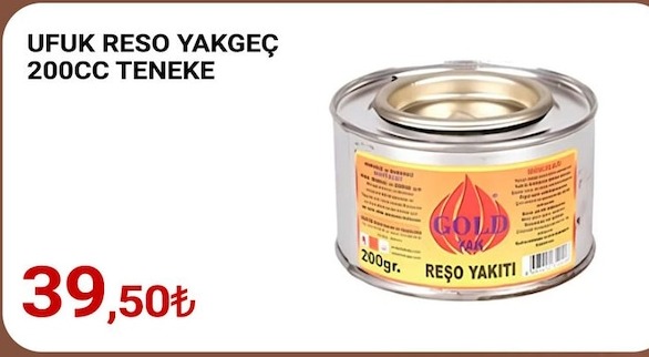 Ufuk Reso Yakıt Yakgeç 200Cc Teneke