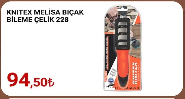 Knitex Melisa Bıçak Bileme Çelik 228
