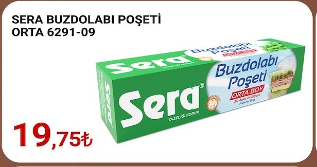 Sera Buzdolabı Poşeti Orta 6291-09