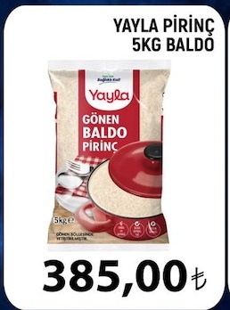 Yayla Gönen Baldo Pirinç 5Kg