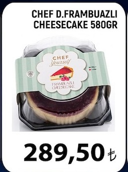 Chef D.Frambuazlı Cheesecake 580Gr