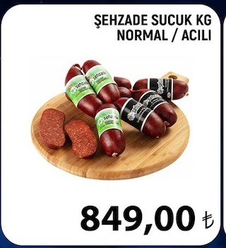 Şehzade Sucuk Kg Normal / Acılı