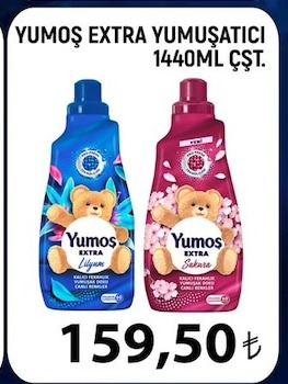 Yumoş Extra Yumuşatıcı 1440Ml Çeşit
