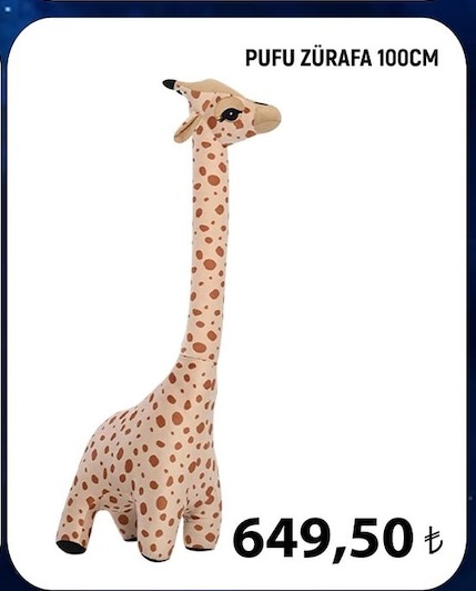 Pufu Zürafa 100Cm