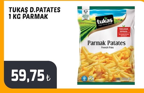 Tukaş Parmak Patates 1Kg
