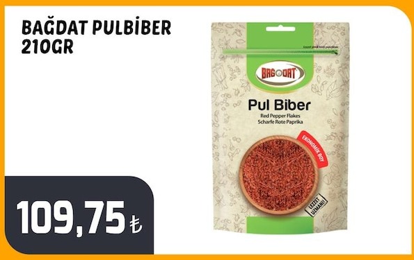 Bağdat Pul Biber 210Gr
