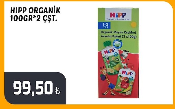 Hipp Organik Meyve Keyifleri Avantaj Paketi (2 X 100G)
