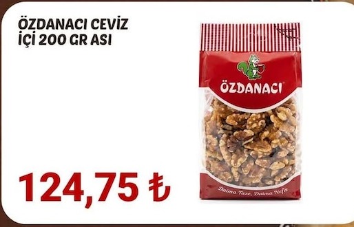 Özdanaci Ceviz Içi 200G Asi
