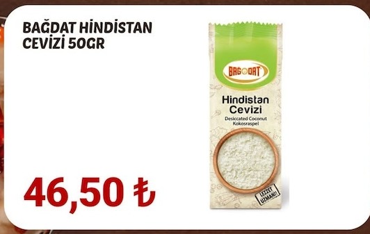 Bağdat Hindistan Cevizi 50Gr