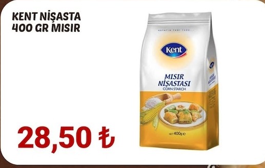 Kent Nişasta 400 Gr Mısır