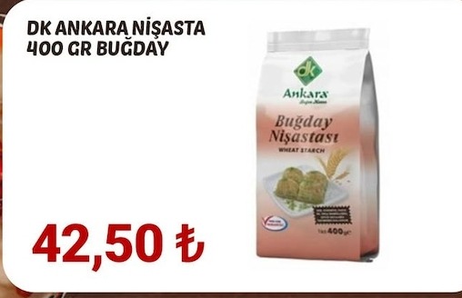 Dk Ankara Nişasta 400 Gr Buğday
