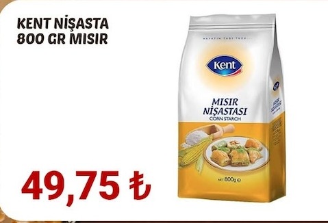 Kent Nişasta 800 Gr Mısır