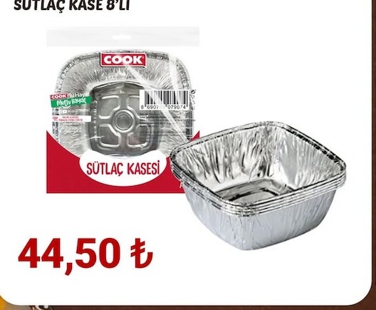 Cook Sütlaç Kasesi 8'Li