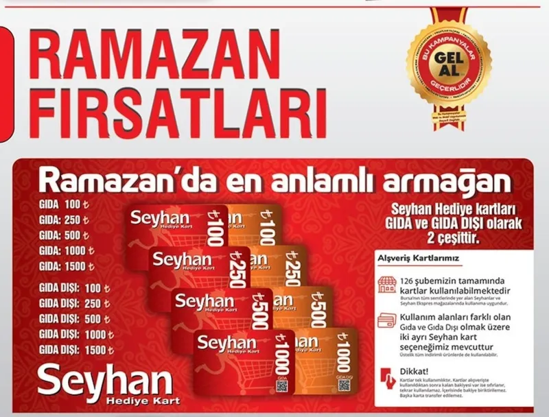 Seyhan Hediye Kartı 100 Tl