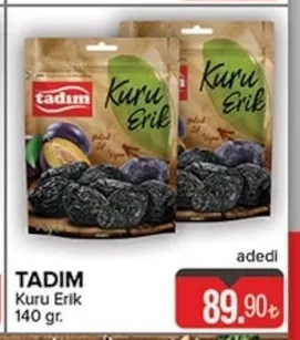 Tadim Kuru Erik 140 Gr.