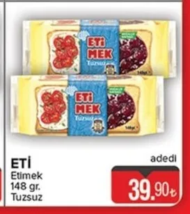 Eti̇ Etimek 148 Gr. Tuzsuz