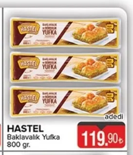Hastel Baklavalık Yufka 800 Gr.