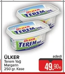 Ülker Terem Yağ Margarin 250 Gr. Kase