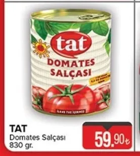 Tat Domates Salçası 830 Gr.