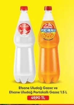 Efsane Uludağ Gazoz Ve Efsane Uludağ Portakallı Gazoz 1.5 L