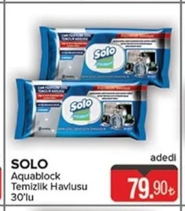 Solo Aquablock Temizlik Havlusu 30'Lu