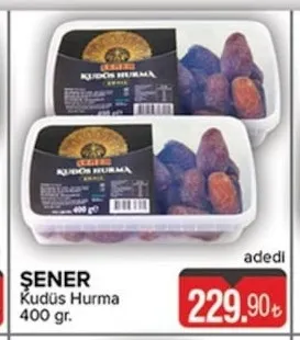 Şener Kudüs Hurma 400 Gr.