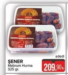 Şener Mebrum Hurma 325 Gr.