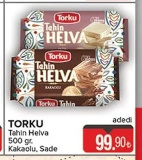 Toruku Tahin Helva 500 Gr. Kakaolu, Sade