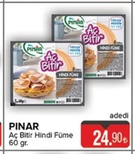 Pinar Aç Bitir Hindi Füme 60 Gr.