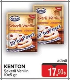 Kenton Şekerli Vanillin 10X5 Gr.