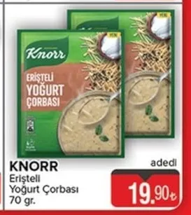 Knorr Erişteli Yoğurt Çorbası 70 Gr.