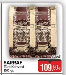 Sarraf Türk Kahvesi 150 Gr.