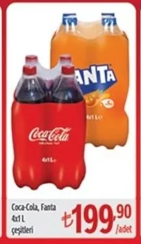 Coca-Cola, Fanta 4X1 L Çeşitleri