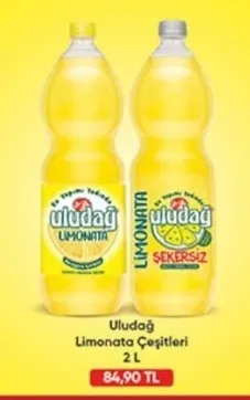 Uludağ Limonata Çeşitleri 2 L
