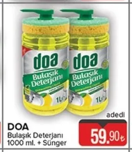 Doa Bulaşık Deterjanı 1000 Ml. + Sünger