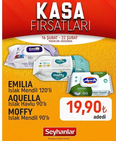 Emilia Islak Mendil 120'Li