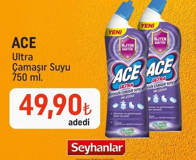 Ace Ultra Çamaşır Suyu 750 Ml