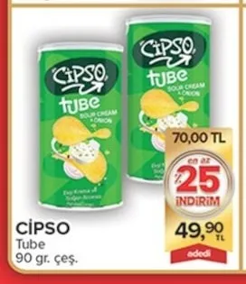 Cipso Tube 90 Gr. Çeşit.