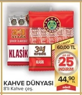 Kahve Dünyasi 8'Li Kahve Çeşitleri