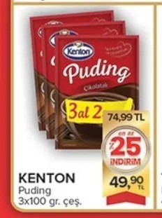 Kenton Puding 3X100 Gr. Çeşitleri