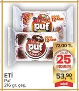 Eti Puf 216 Gr. Çeşit.